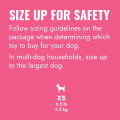 KONG Puppy Goodie Bone w/ Rope Pink